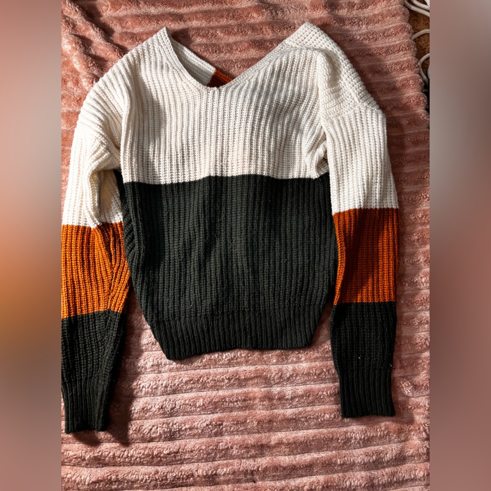 Colorblock Knit Sweater